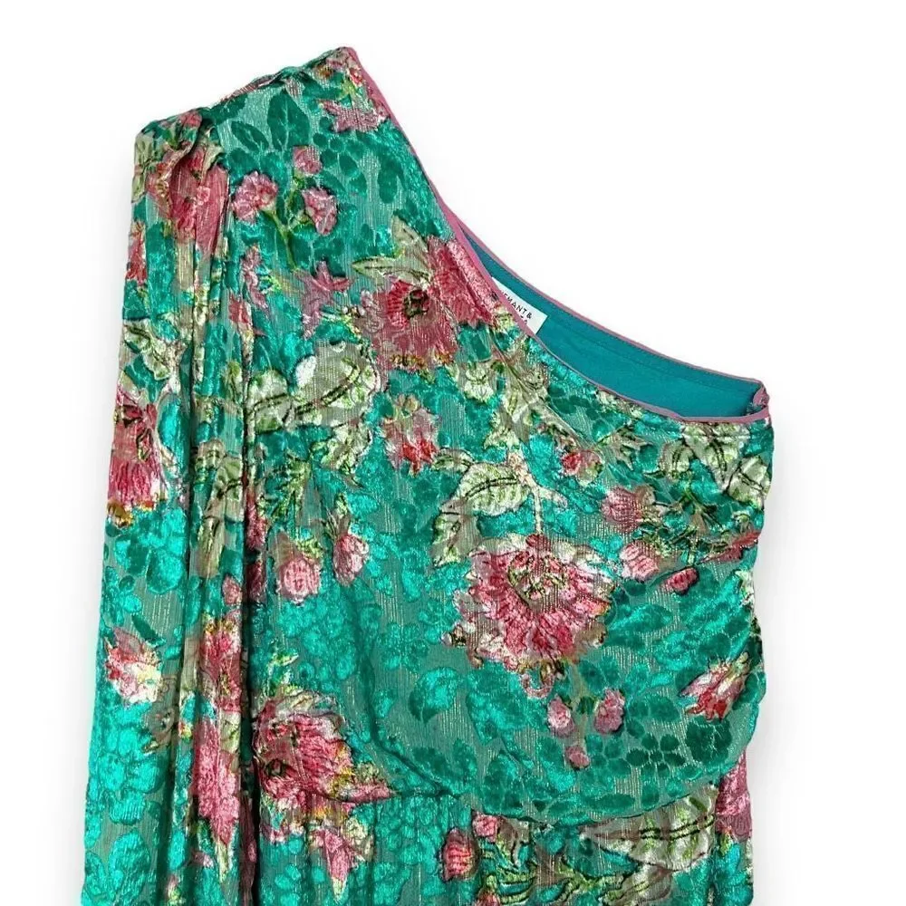 HEMANT AND NANDITA‎ Short Dress With Tie Up Belt in Teal